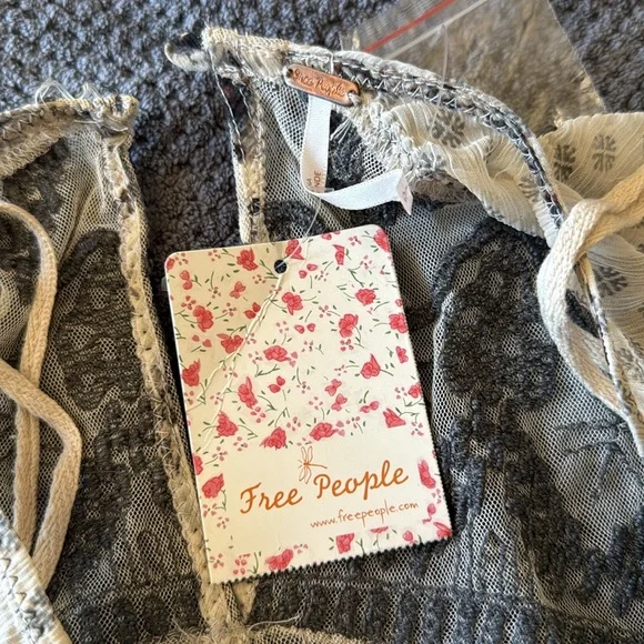 Free People Black and White Floral Dress - Picture 6 of 9